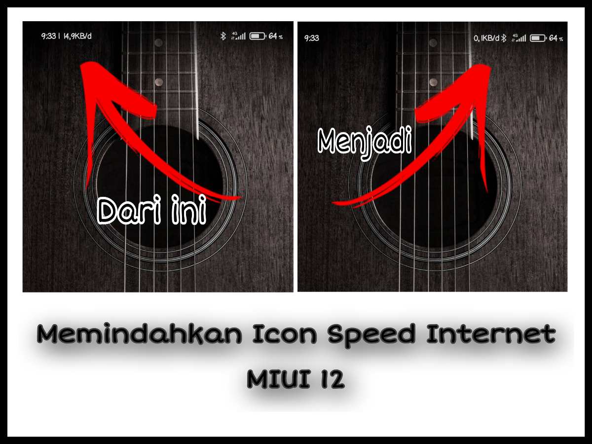 Cara Memindahkan Icon Speed Internet MIUI 12