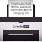 Print Timbal Balik Secara Manual di  Canon Seri ip2770 Dan Yang Lain
