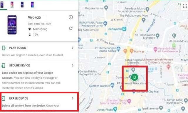 Cara Reset Hp Vivo V20 Dengan Google Find My Device