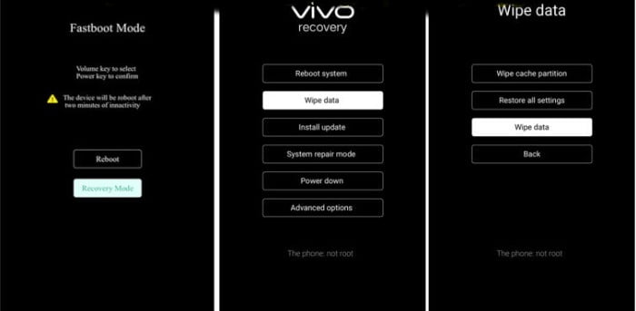 Cara Reset Hp Vivo V20 Dengan Recovery Mode