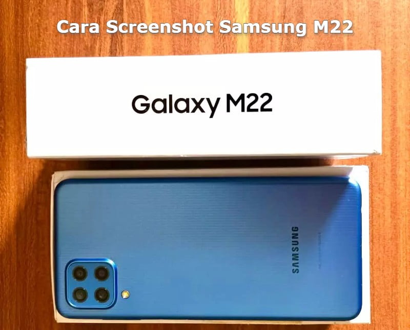 Cara Screenshot Samsung M22