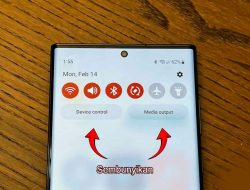 Cara Mudah Sembunyikan Menu Kontrol Perangkat dan Ouput Media di HP Samsung